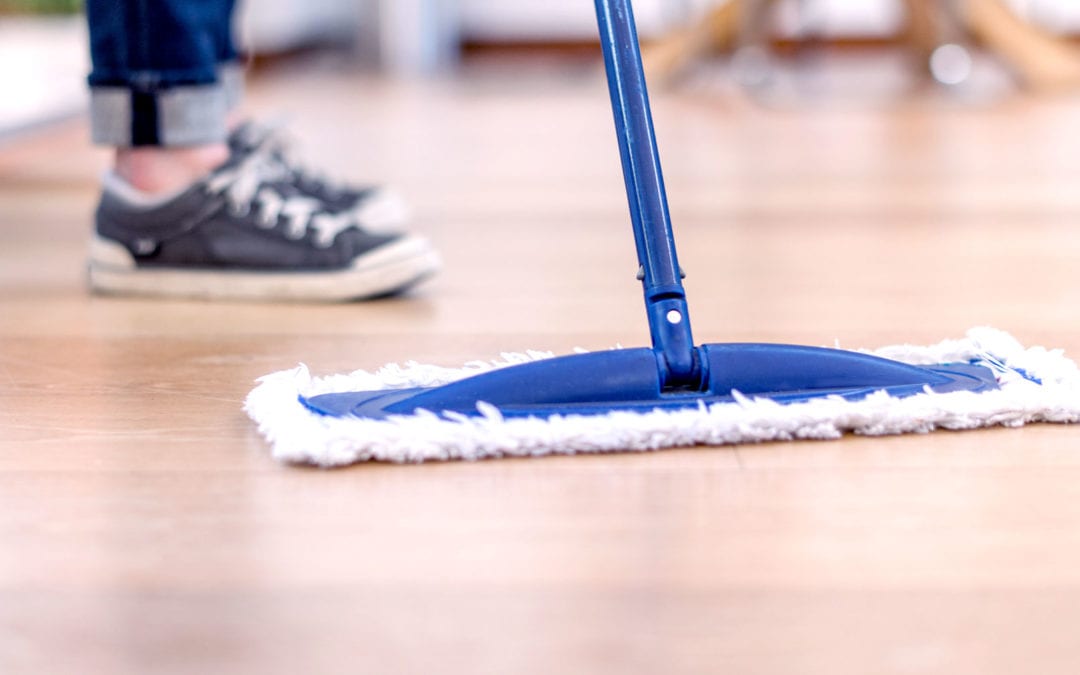 What items are included in a basic house cleaning?
